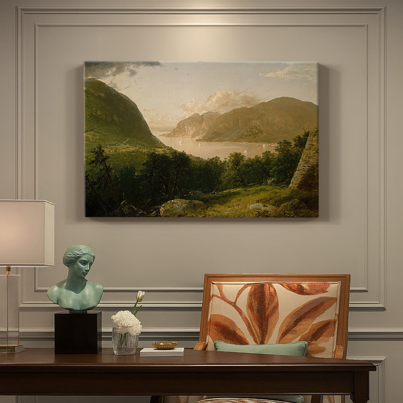 Lake George-John Frederick Kensett-Gallery Wrapped Canvas-1869, 8 x 12