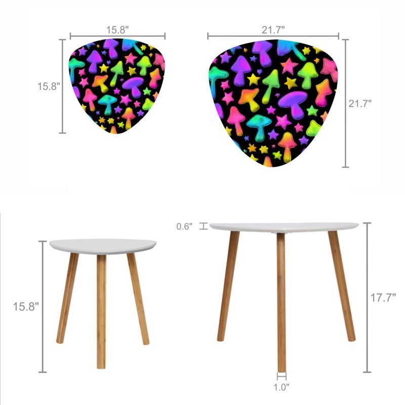 Ensemble de 2 tables basses gigognes Triangle