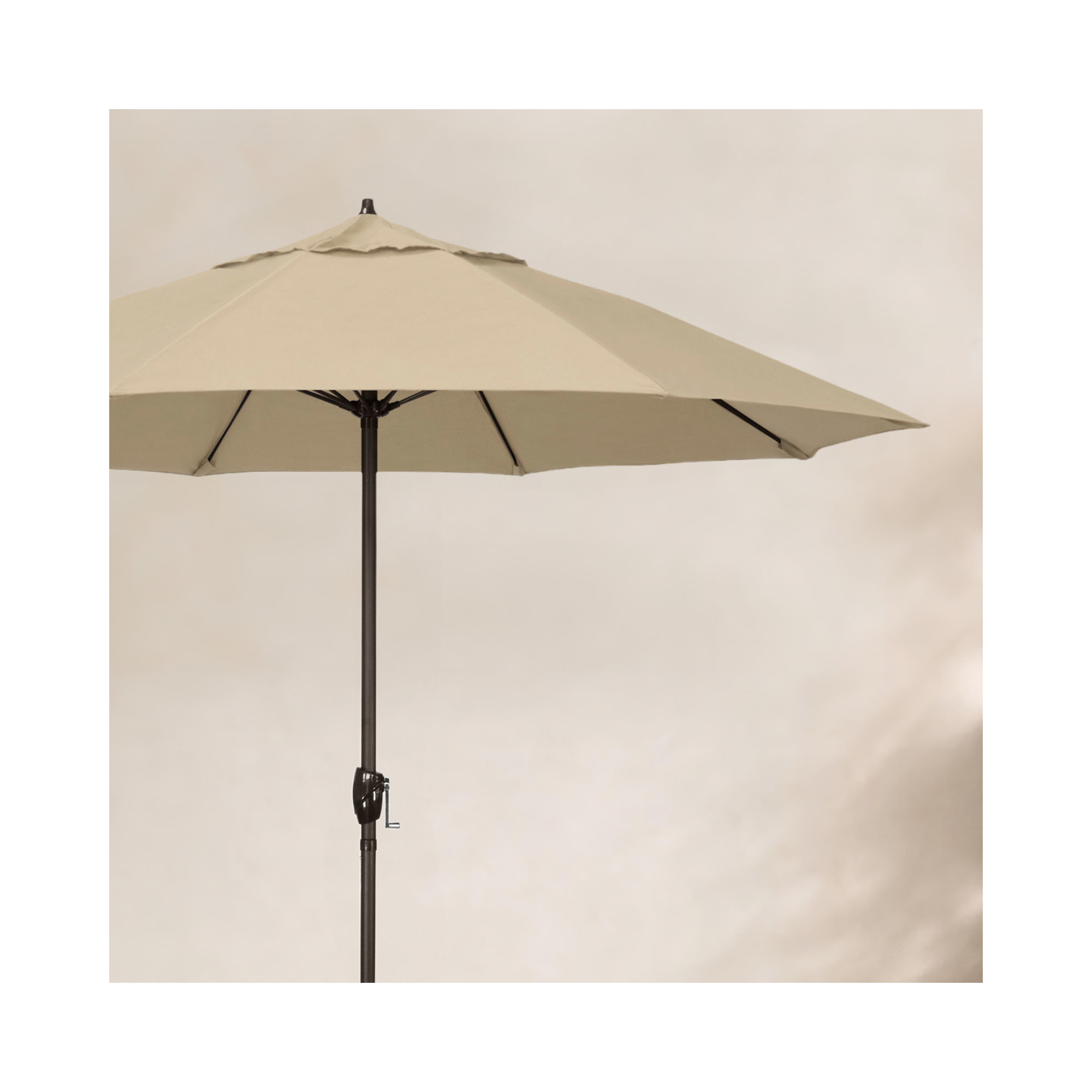 Gino 7.5' Market Sunbrella Umbrella, Antique Beige Sunbrella® Canvas