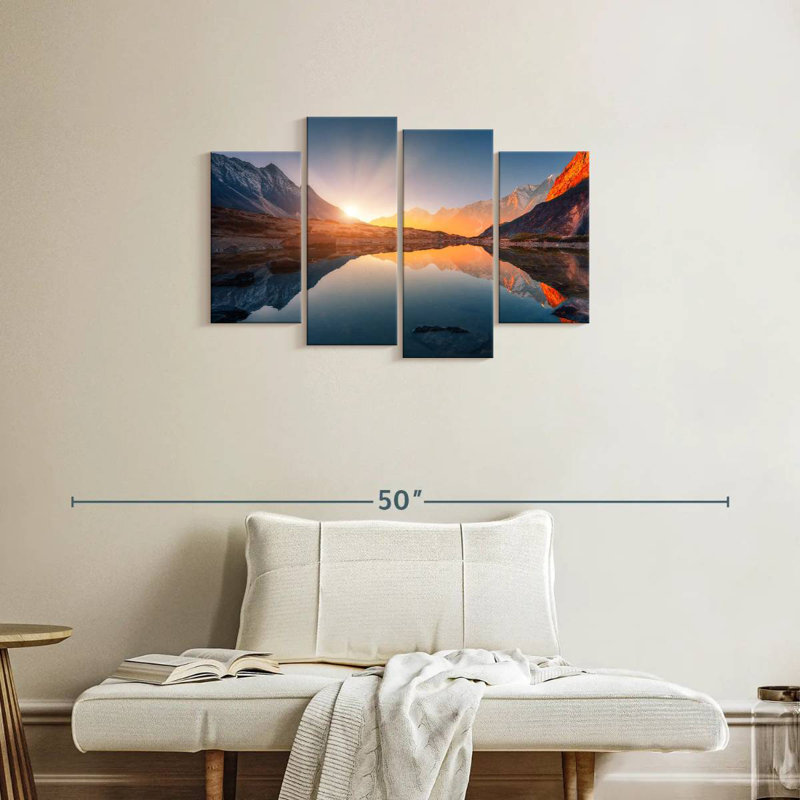 Alvord Himalayan Sunset Reflection, 22" H x 36" W