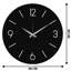 Horloge murale élégante en métal 18,9 po x 18,9 po | Fabrication 100% métal, épaisseur: 0,05 pouce | Nécessite 1 pile AA (non incluse) | Parfait pour les décors modernes et les espaces de vie