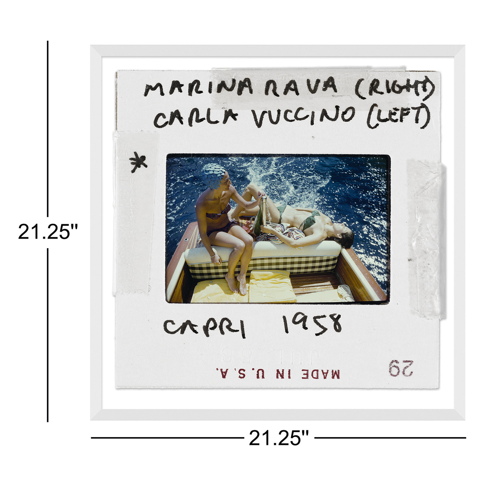 Vuccino And Rava - Slide, January 1, 1958 by Slim Aarons