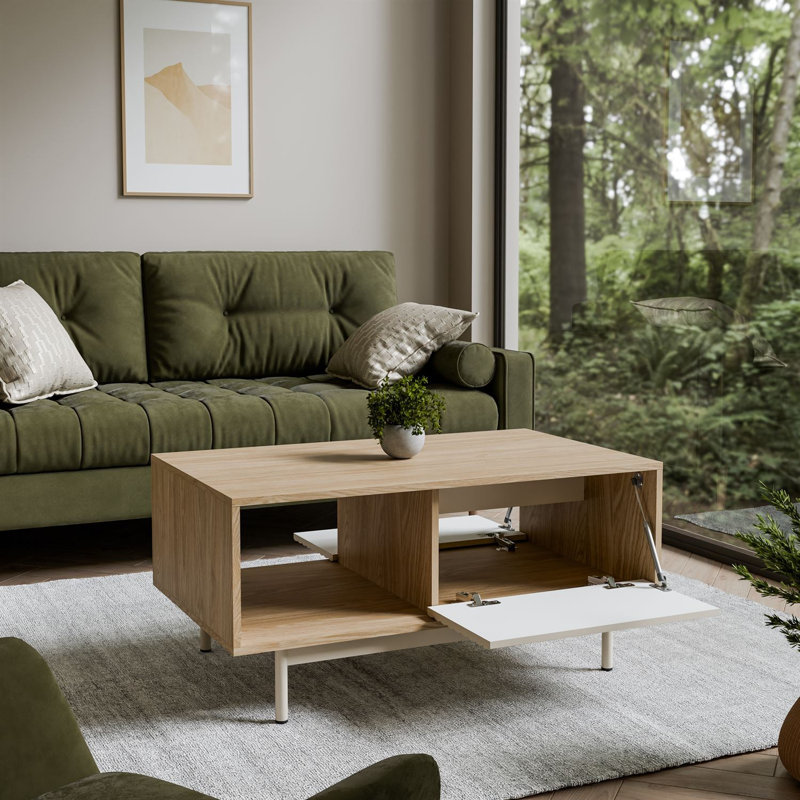 coffee table with storage compartment