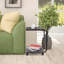 C Shaped End Table TV Tray on Wheels