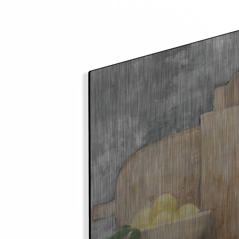 Luxe Metal Art 'Rustic Kitchen Gray' by Julia Purinton Metal Wall Art, 12" H x 16" W