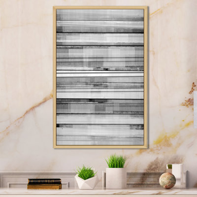 Art abstrait noir et blanc II - art moderne et contemporain sur toile