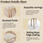 Chaises de salle à manger French Country de 2 personnes, rembourrées beiges, dossier naturel, tréfilage et sculpture, démontables, appropriées pour un usage domestique au restaurant, structure solide, lin de coton commercial convenable