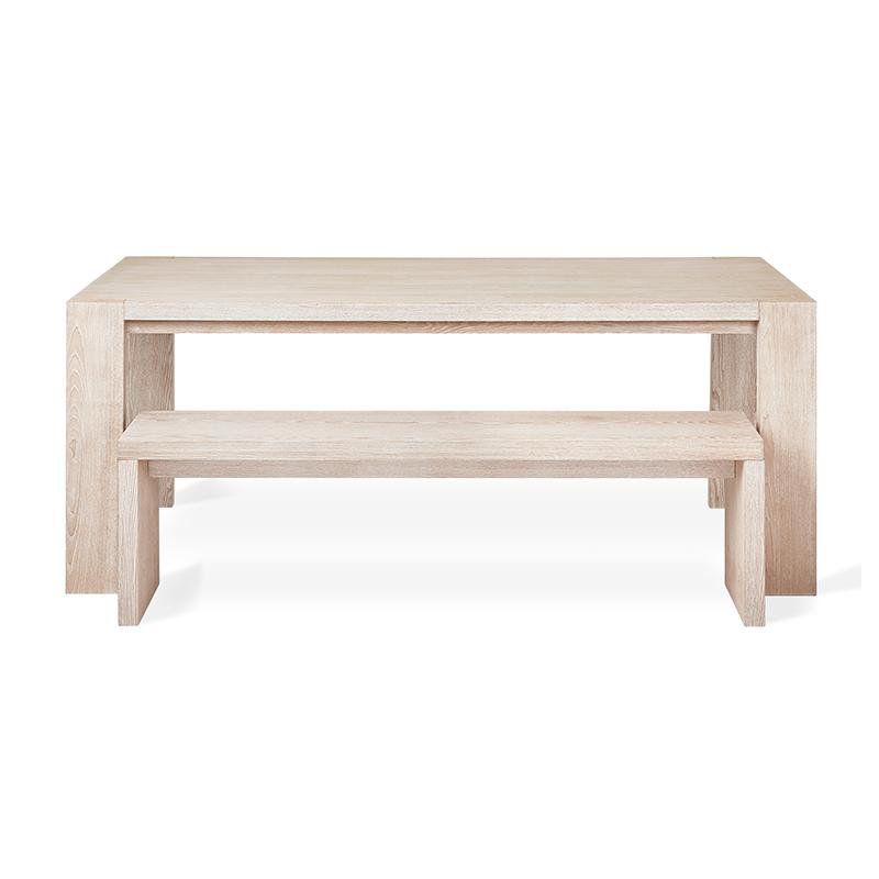 Plank Bench, White Wash Ash