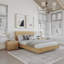 Ensemble de chambre à coucher avec lit plateforme 3 pièces Milo-1063670845-1063670847