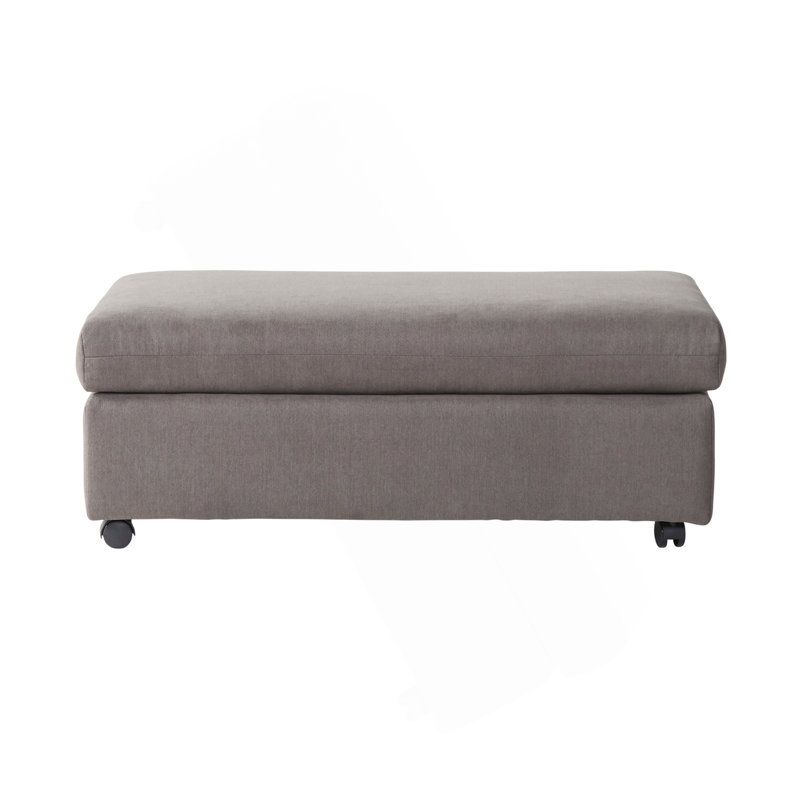 Repose-pieds de salon en tissu, Gris carbone