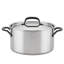 Kitchenaid 5-Ply Clad Stainless Steel Stockpot With Lid, 8-Quart, Polished Stainless Steel