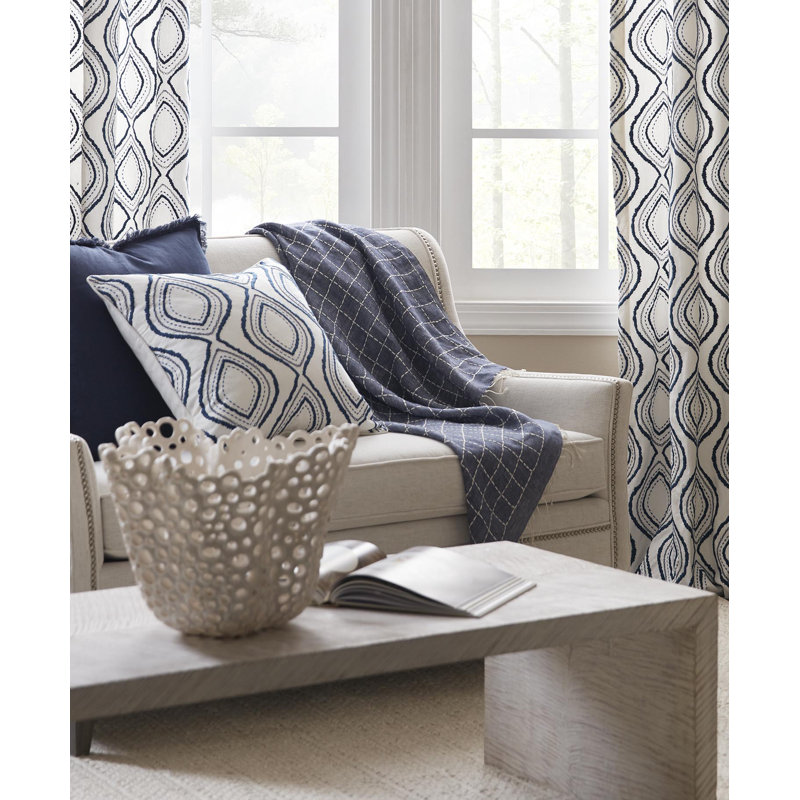 Lena Embroidered Throw Blanket, Cloud