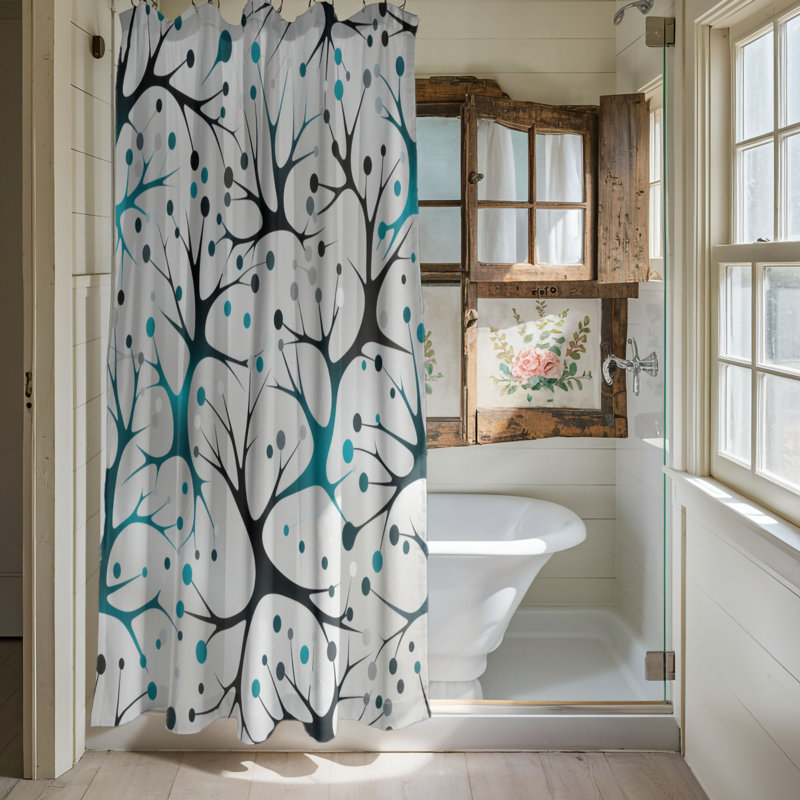 Shape Patterns - Premium Shower Curtain, 74"H x 71"W
