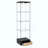 Modern Glass Display Cabinet With Drawer , Quick-Assembly Antique Cabinet With LED Lights, Tempered Glass Bookshelf,  1-Door Storage Case With 4 Shelves  For Living Room And Bedroom-1207236103