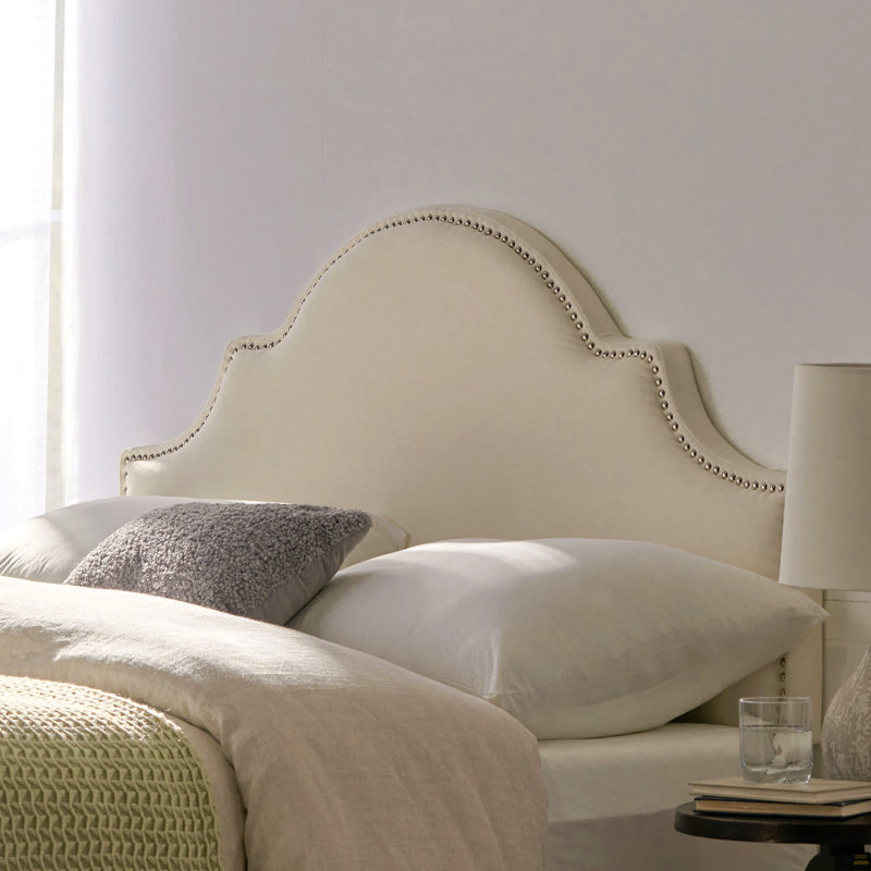 Tête de lit tapissier grand, tête de lit en bois massif