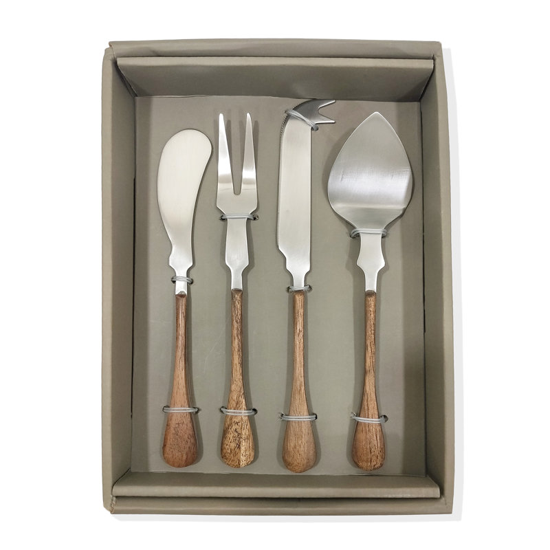 Dreya 4 Piece Stainless Steel Cheese Serving Set