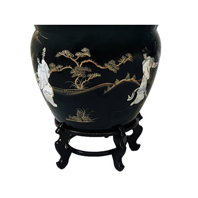 Gothenburg Mother Of Pearl Porcelain China Decorative Urns & Jars