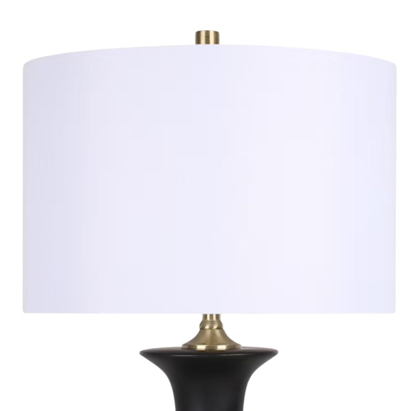 Lampe de table Elegance Radiance - noir et or doux - ensemble de 2