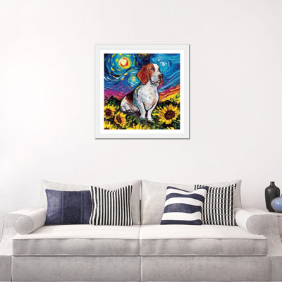 " Basset Hound Night II " by Aja Trier