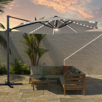 132'' Lighted Cantilever Umbrella