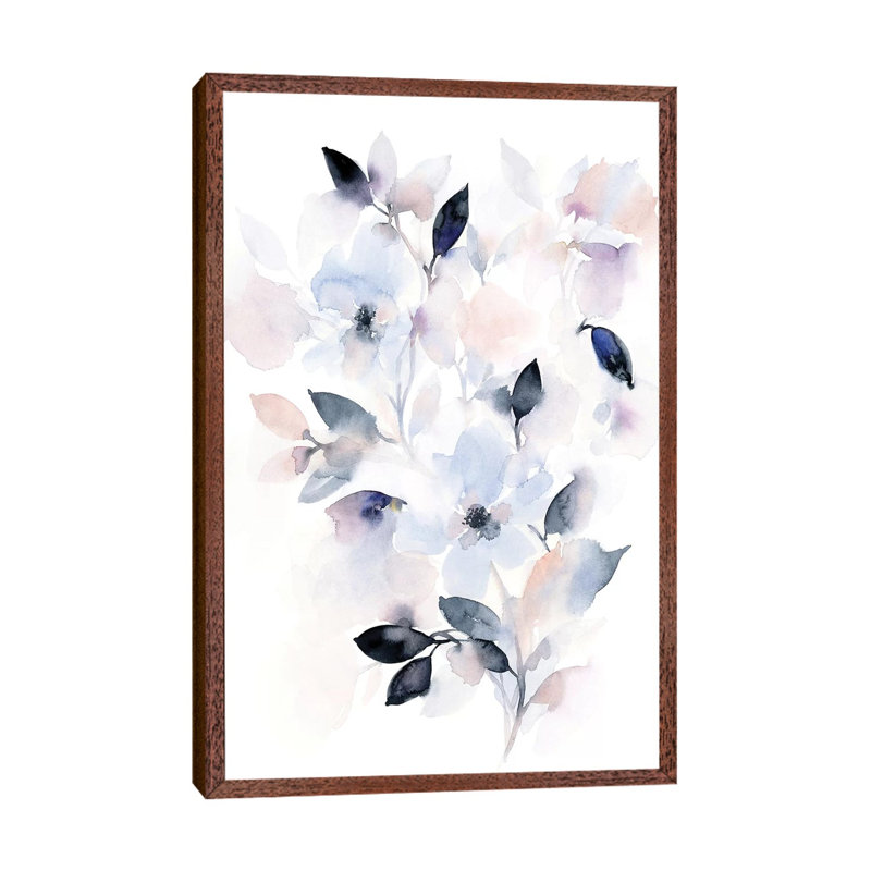 Intuition by Stephanie Ryan - Painting on Canvas, 66.04cm H x 45.72cm W x 3.81cm D, Classic Brown Wood Floater Framed