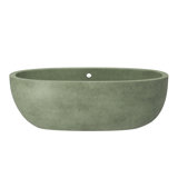 Avalon NativeStone Freestanding Soaking Cement Bathtub