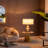 Table Lamp, With Drum Shade