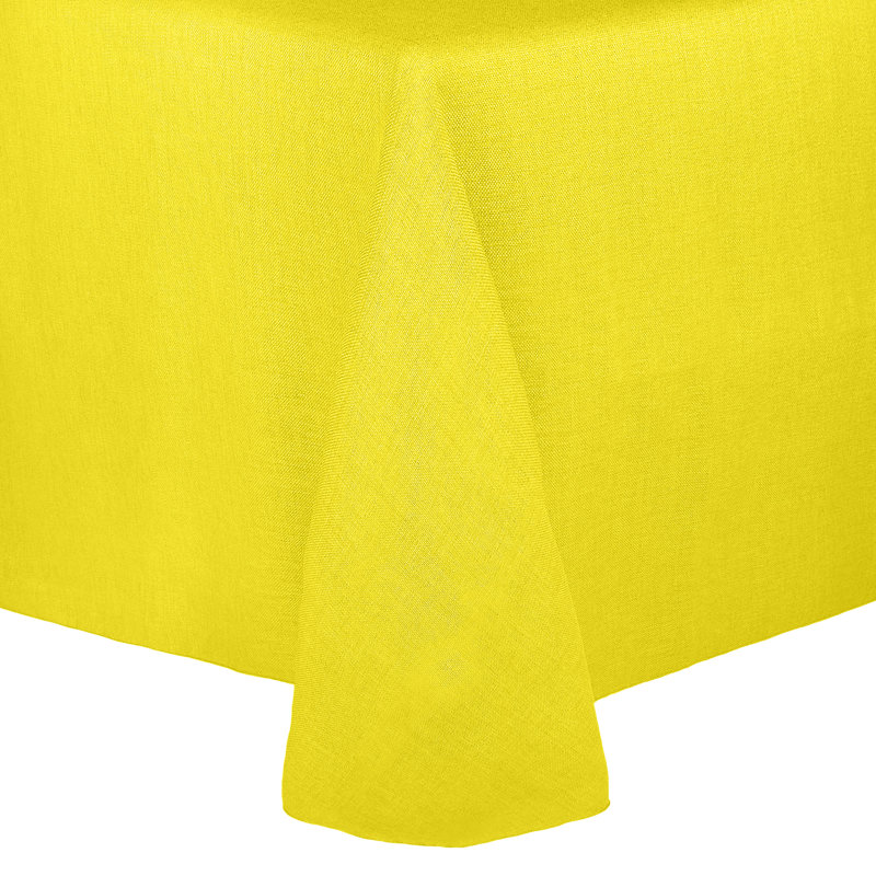 Ultimate Textile Square Tablecloth, 1, Lemon, 132" x 132"