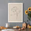 Floral Contour Study II - Peinture sur toile encadrée-1761544088-1761544081