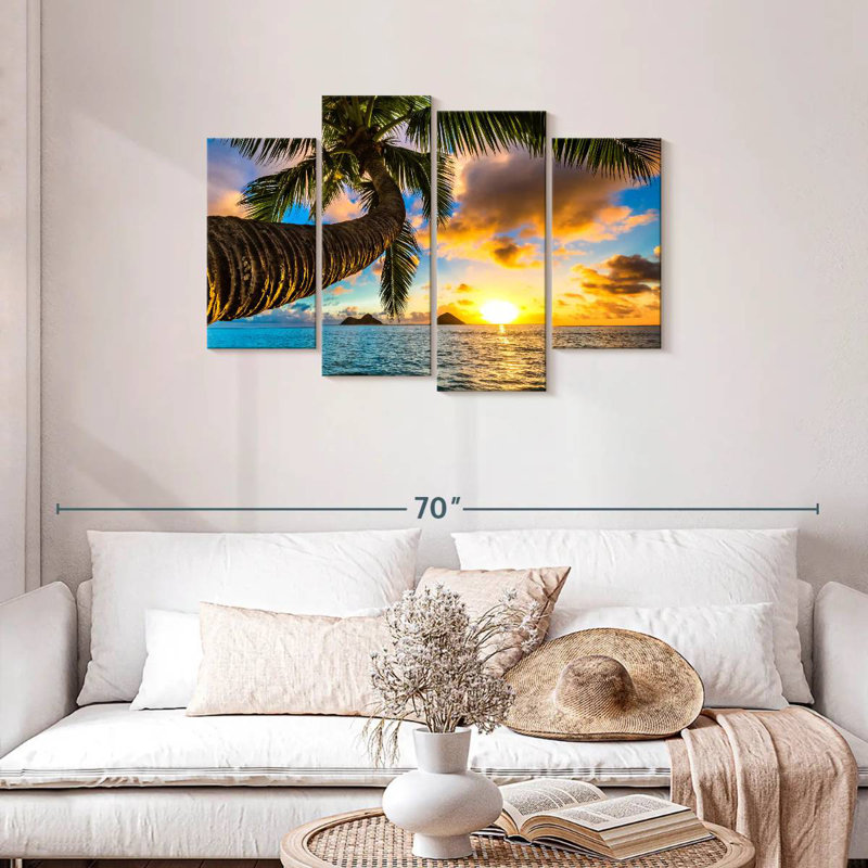 Gillard Lanikai Gillard au coucher du soleil, H 27 po x l 43 po