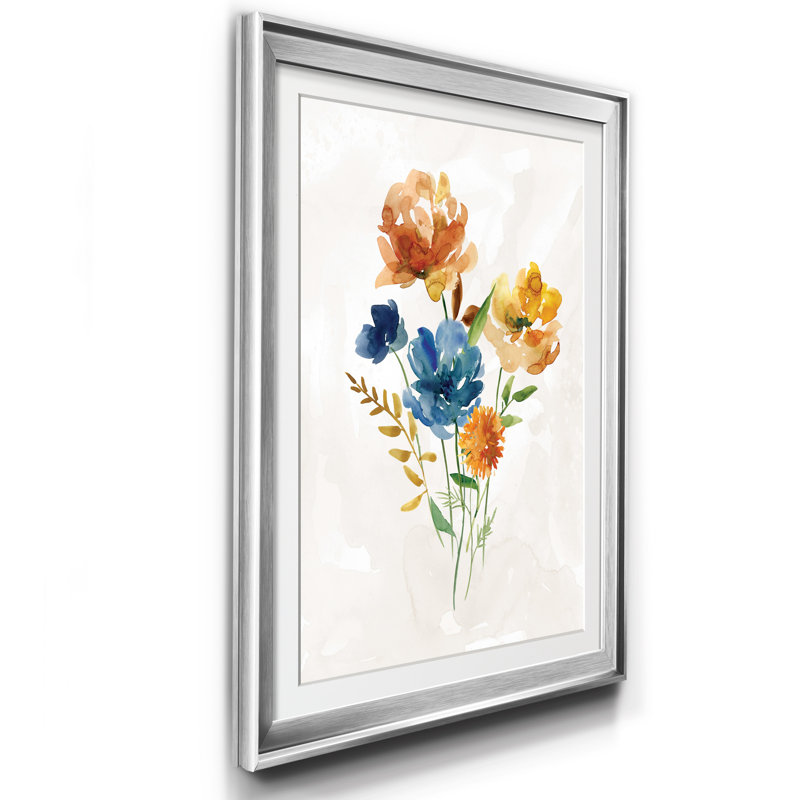 Summer Sprig II - cadre photo, reproduction d'art sur papier, H 18,5 po x l 24,5 po x P 1,5 po, Argent