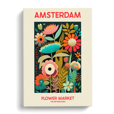 XMKTMKT-48 Amsterdam Flower Market Exhibition 14 - Wrapped Canvas Print