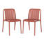 Ensemble de chaises d'appoint empilables Delron (ensemble de 2)-1870238627