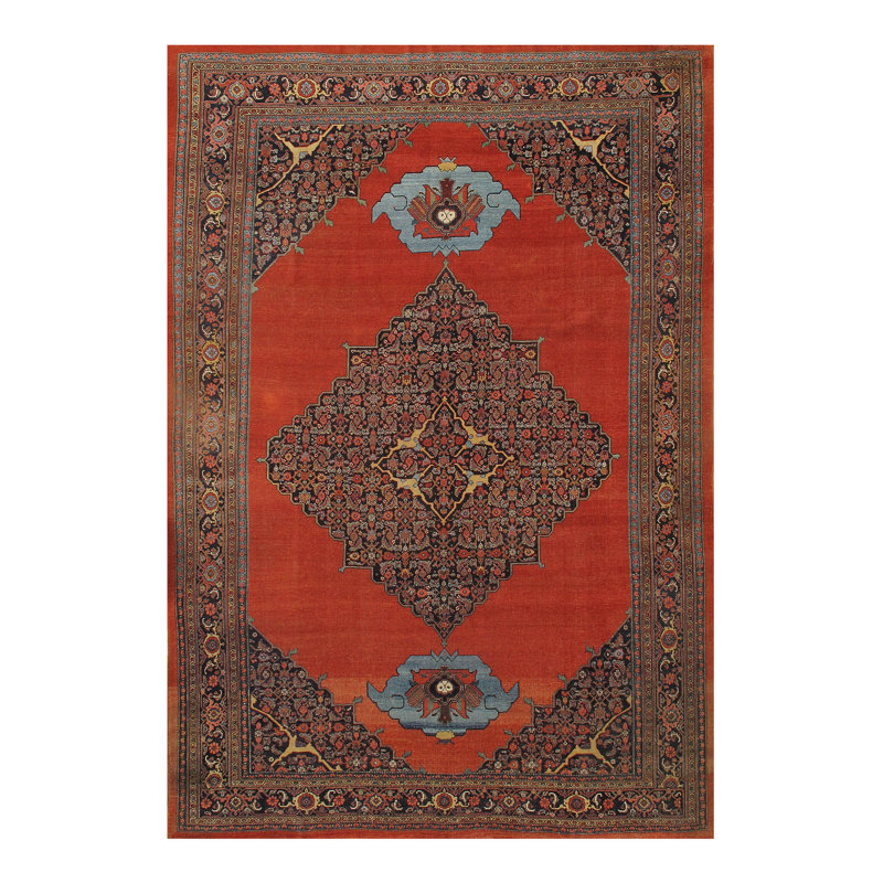 Hadia One-of-a-Kind 9'6" X 14' Area Rug in Rust