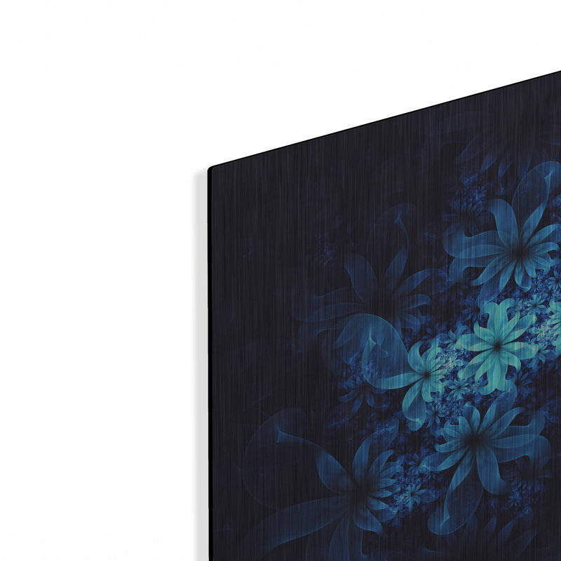 «Luminous Flowers» par Cameron Gray, art mural en métal, H 12 po x l 12 po