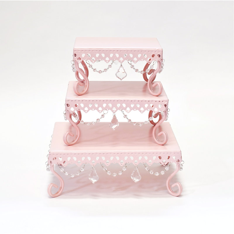 Loopy Dessert 3 Piece Cake Stand Set