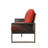 Wood Wicker Patio Sofa-1938085679