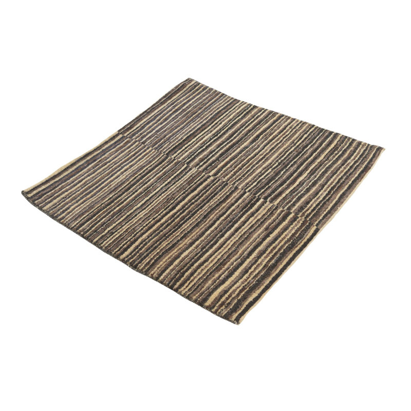 Tapis carré noir et blanc Jodi