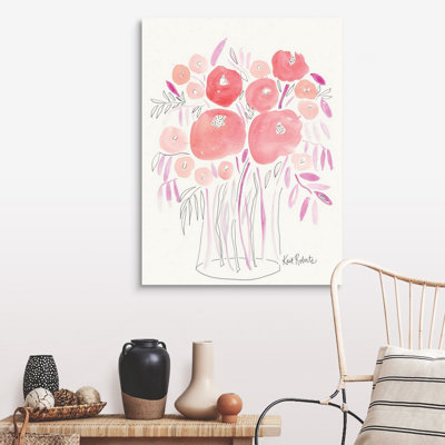 «Guava Blooms and Bubblegum Leaves» par Kait Roberts, reproduction d'art sur toile