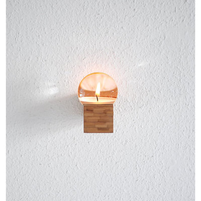 5.5'' H Wood Wall Tealight Holder