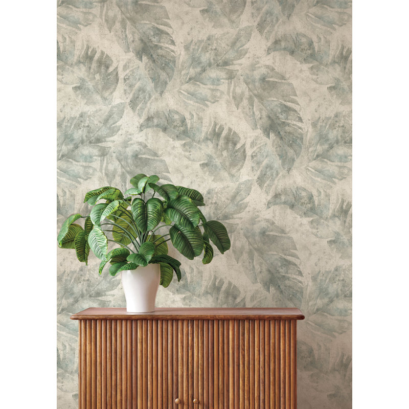Papier peint Sanne Palm, Gris