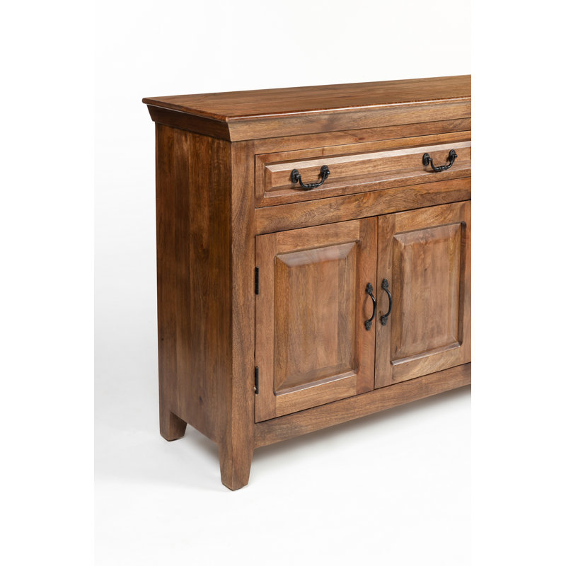 Jamya 69" Sideboard Solid Wood, Light Walnut, Light Walnut