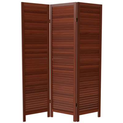Allenbie 5.2 Ft. Tall Louvered Room Divider by Langley Street