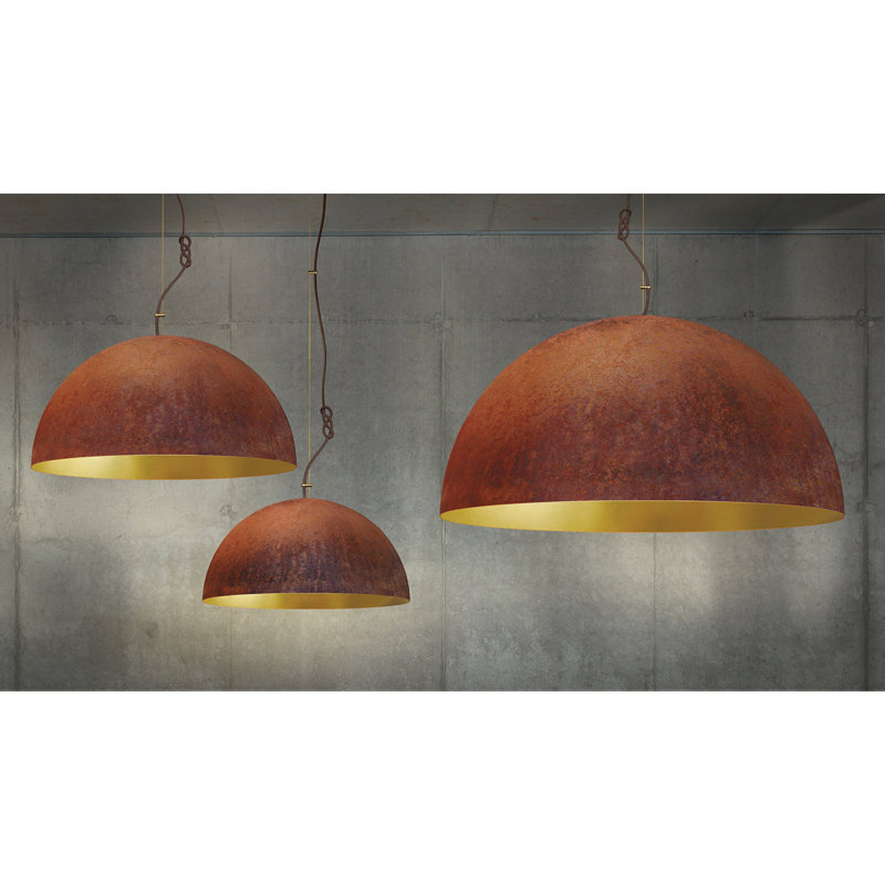 Queen 3 - Light Pendant, 108" H x 35" W x 35" D, Brown