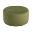 Repose-pieds rond en velours, vert olive-1315631519