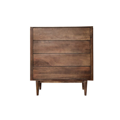 Crowder Solid Wood 85 cm W Chest of 4 Drawers