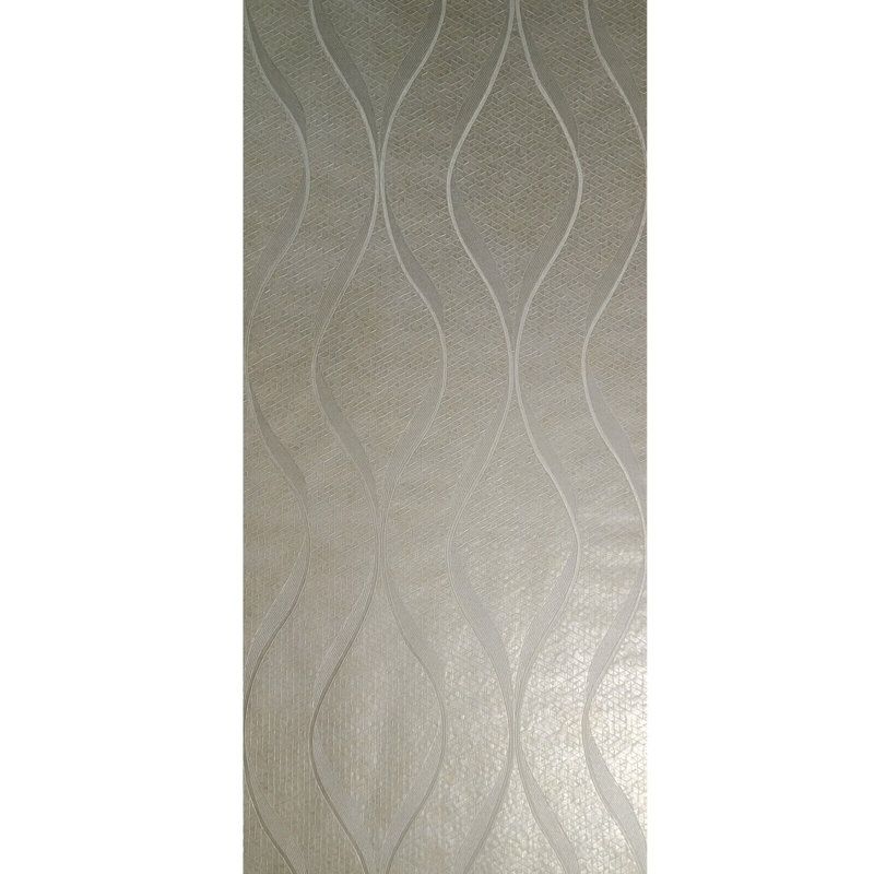 Triangle geometric Brass metallic tiles wavy lines waves Wallpaper roll