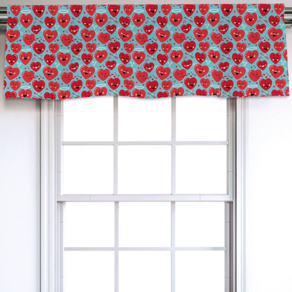 East Urban Home Sateen Ruffled 54'' W Window Valance in | Wayfair