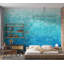 Murale abstraite pelez et collez - Pixel azur-472751938