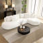 Canapé modulaire en L surdimensionné de 134,63 po avec méridienne beige et assise profonde pour salon-365558497